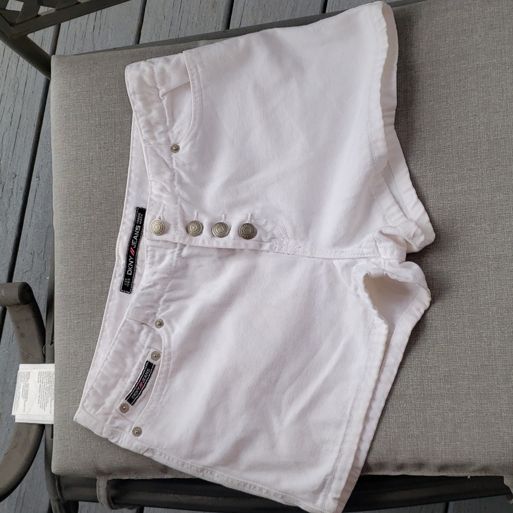 DKNY white jeans shorts